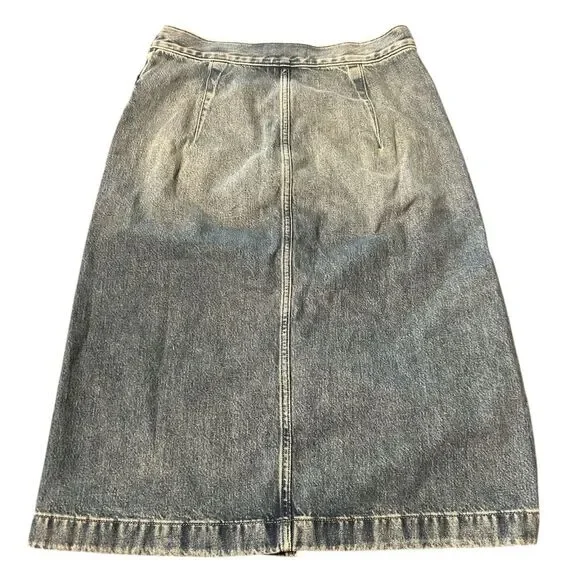 Women’s Madewell Denim Midi Pencil Skirt in Billings Wash Size 28 NWT #NU503 - Picture 3 of 5